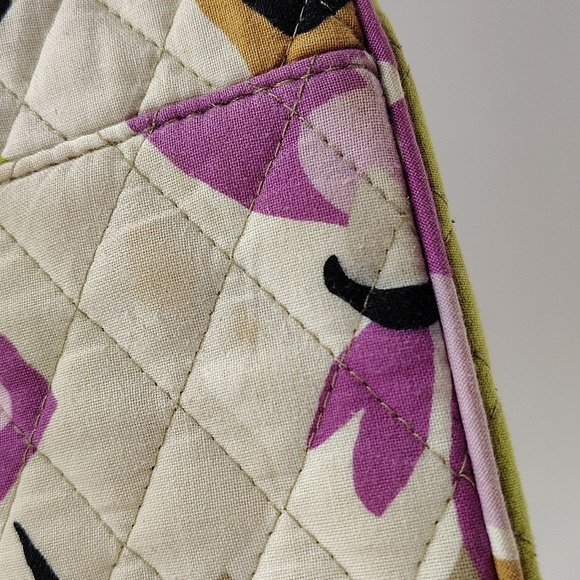 Vera Bradley Portobello Road Print Shoulder Bag Front Pockets Zip Top Retired - Picture 4 of 9